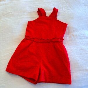 Janie and Jack eyelet romper size 8
